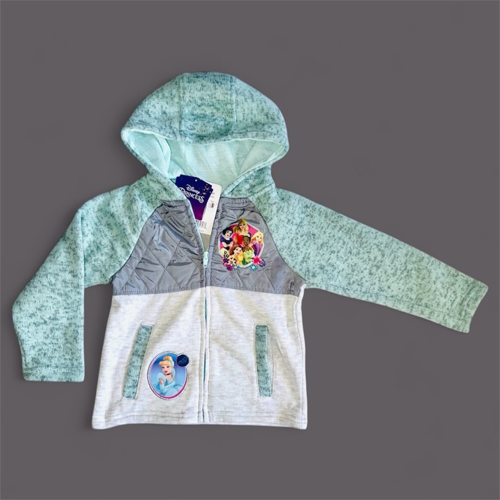 New Disney Princess Toddler Zip Hoodie
